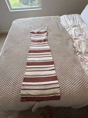 Abercrombie & Fitch bodycon striped dress